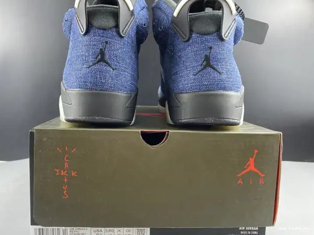 Chep Onekick Jordan Washed Denim CT5350-401 Air 6 0514